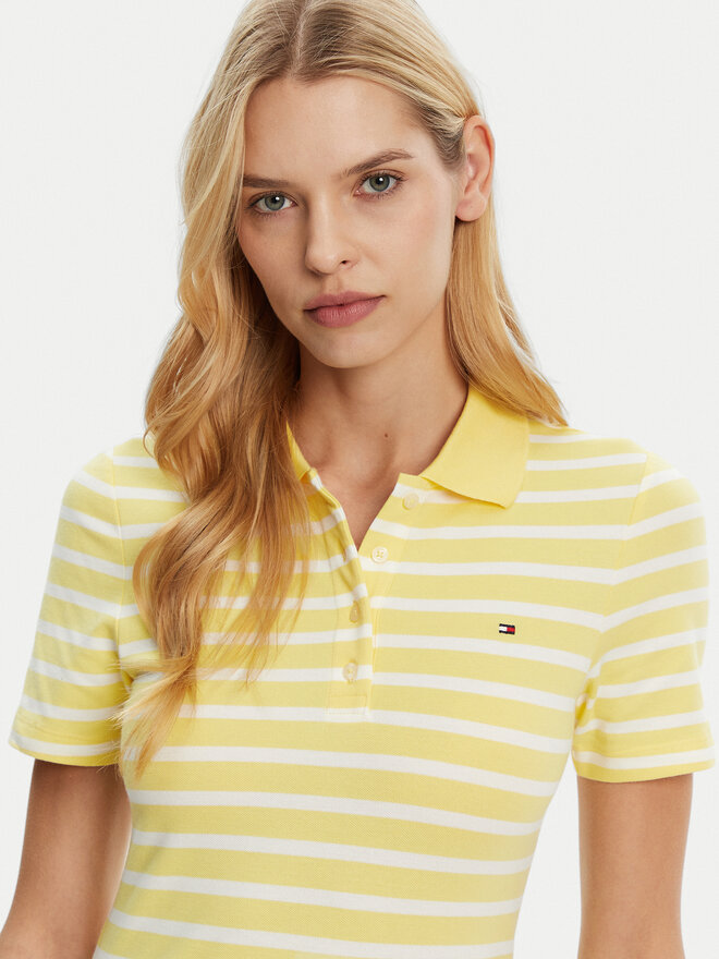 Tommy Hilfiger Tommy Hilfiger Поло 1985 WW0WW43225 Жовтий Slim Fit