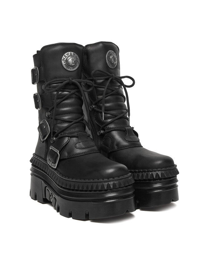 NEW ROCK Schnürschuhe NEW ROCK M-WALL373-S15 Schwarz