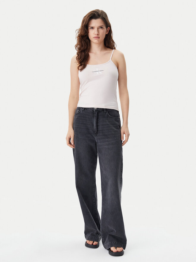Calvin Klein Jeans Calvin Klein Jeans Top Monologo J20J223105 Rosa Slim Fit