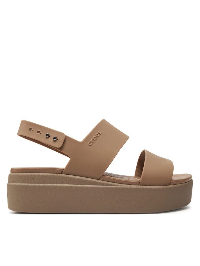 Crocs Σανδάλια Crocs Brooklyn Low Wedge W 206453 Μπεζ