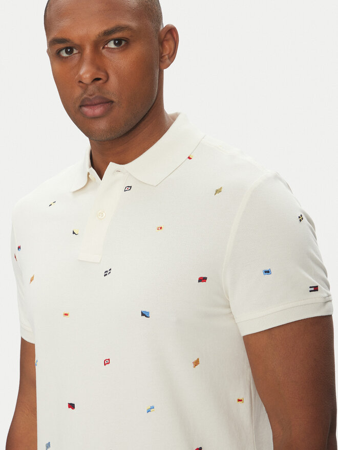 Tommy Hilfiger Tommy Hilfiger Poloshirt Critter MW0MW39044 Beige Regular Fit