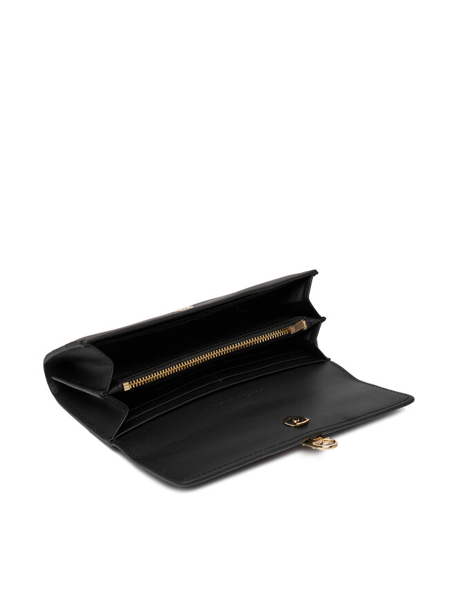 Tommy Hilfiger Geldbörse Tommy Hilfiger Th Libre Large Flap Wallet AW0AW18935 Schwarz
