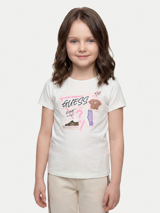 Guess Guess T-Shirt J6YI02 K3667 Weiß Regular Fit