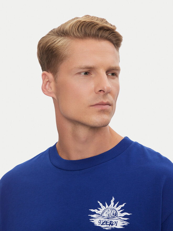 REPLAY Replay Marškinėliai M6990 .000.23454 Mėlyna Loose Fit