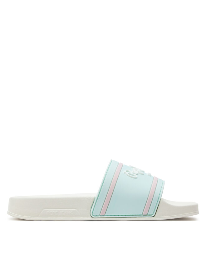 Pepe Jeans Klapki Pepe Jeans Slider Logo G PGS70061 Niebieski
