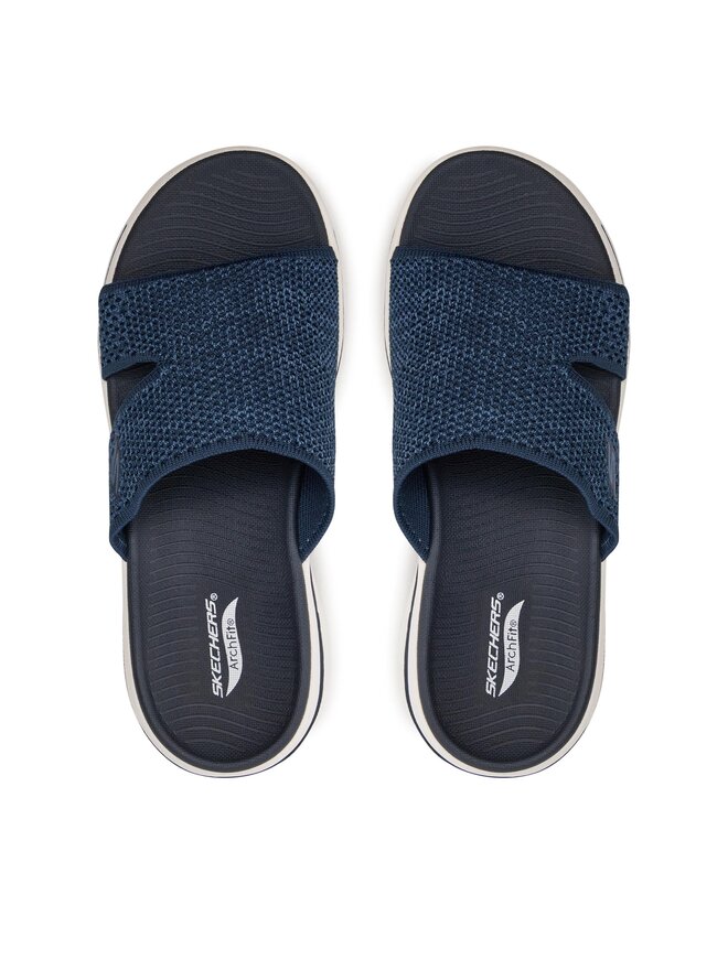 Skechers Pantoletten Skechers Go Walk Arch Fit Sandal-Joyful 140274/NVY Dunkelblau