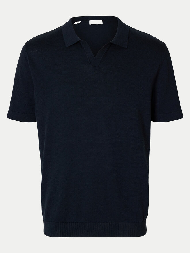 Selected Homme Selected Homme Poloshirt Mattis 16096197 Dunkelblau Regular Fit