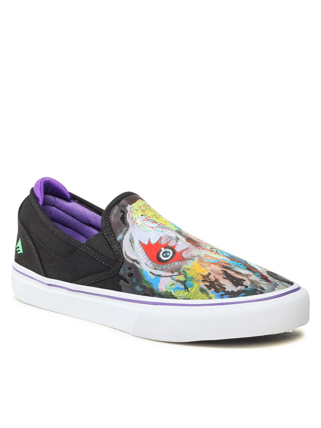 Emerica Tenisówki Emerica Wino G6 Slip-On X Dinosaur Jr. 6107000253 Czarny