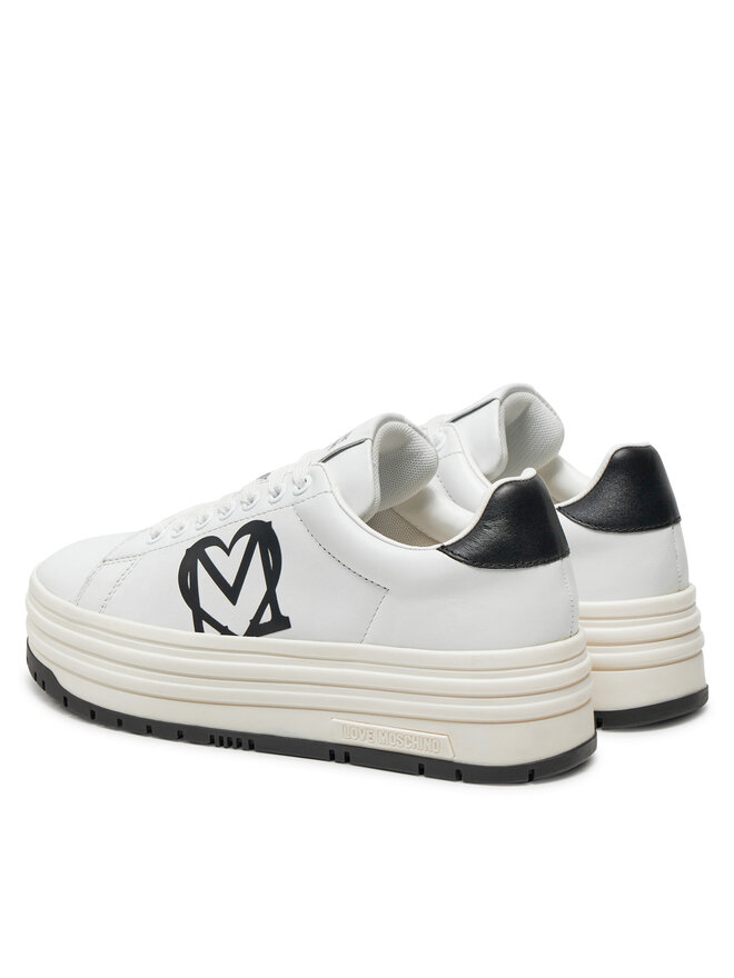 LOVE MOSCHINO Sneakersy LOVE MOSCHINO JA15096G1LIA110A Biały