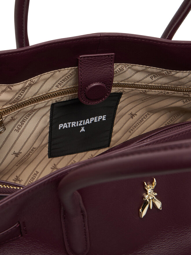 Patrizia Pepe Ročna torba Patrizia Pepe 8B0270 L162 M536 Vijolična