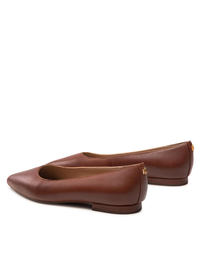 LAUREN RALPH LAUREN Baleriny Lauren Ralph Lauren Londyn 802862706002 Brązowy