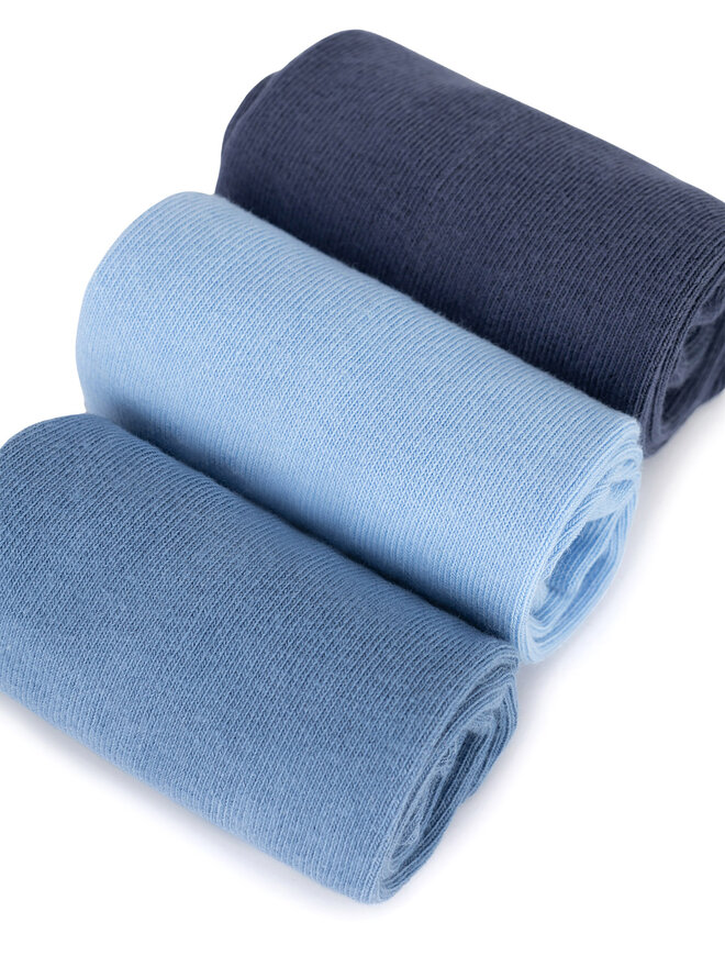 Sprandi Sada 3 párů nízkých ponožek unisex Sprandi 0UB-005-AW24 (3-PACK) Modrá
