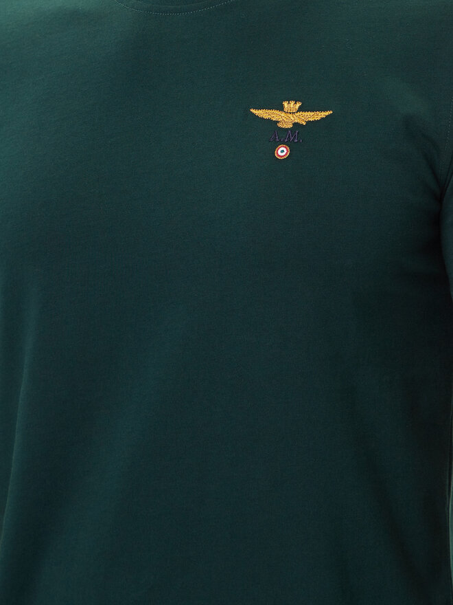 Aeronautica Militare Aeronautica Militare Camiseta 252TS1580UJ00372 Verde Regular Fit