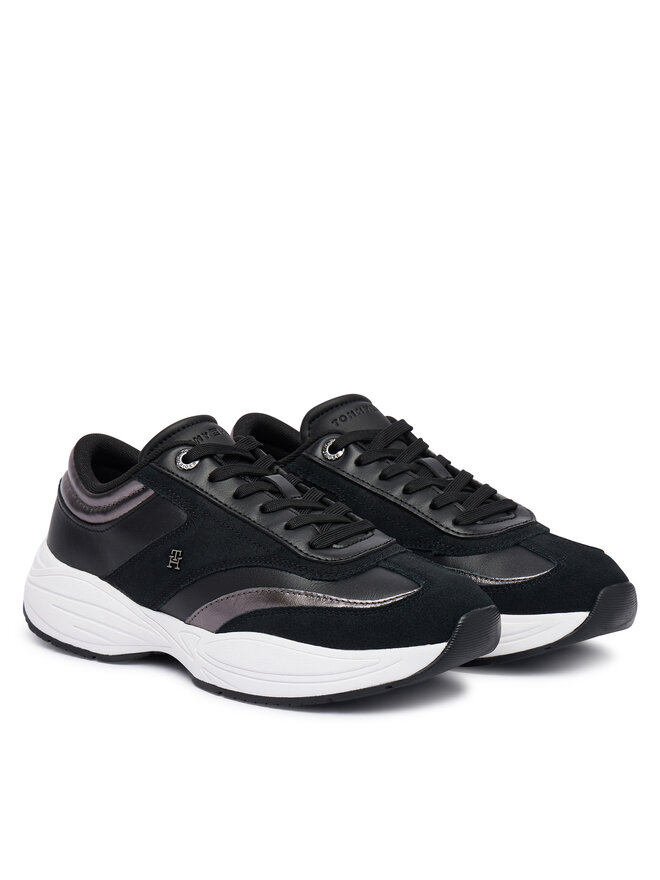 Tommy Hilfiger Sneakers Tommy Hilfiger Th Modern Sporty Runner Leather FW0FW09590 Schwarz