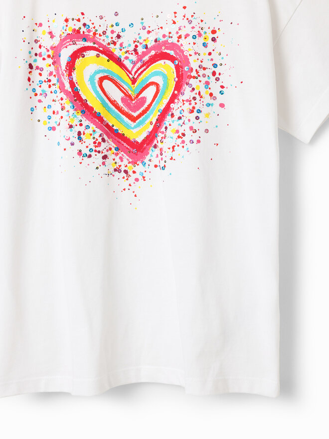 Desigual Desigual Majica 23SGTK20 Bela Regular Fit