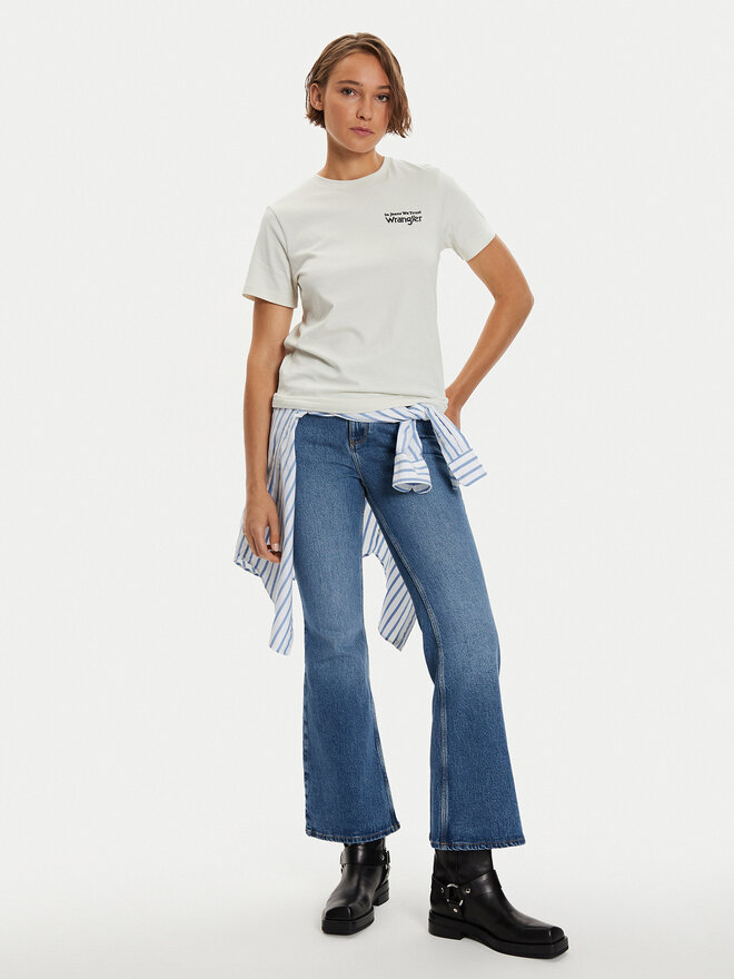 Wrangler Wrangler Camiseta Graphic 112356428 Blanco Regular Fit
