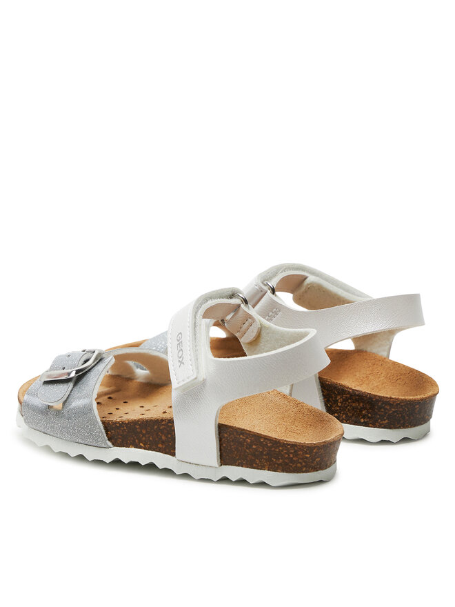 Geox Sandály Geox B Sandal Chalki Girl B922RA 0NFKC C0007 S Bílá