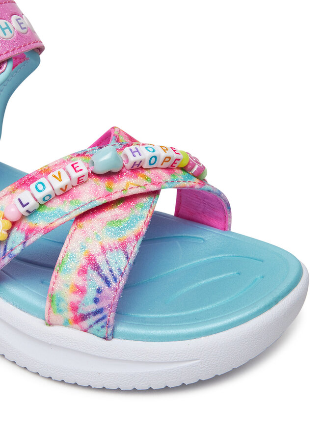 Skechers Sandály Skechers Jumpsters Sandal-Tie Dye Bffs 303045L/PKMT Růžová