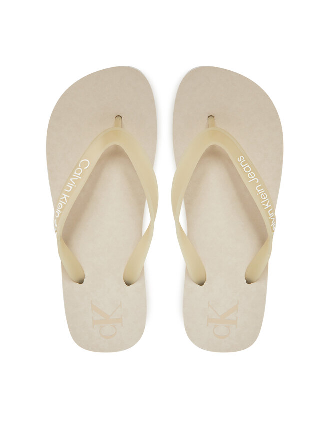 Calvin Klein Jeans Flip flop Calvin Klein Jeans Beach Sandal Flatform Tpu YW0YW01830 Écru