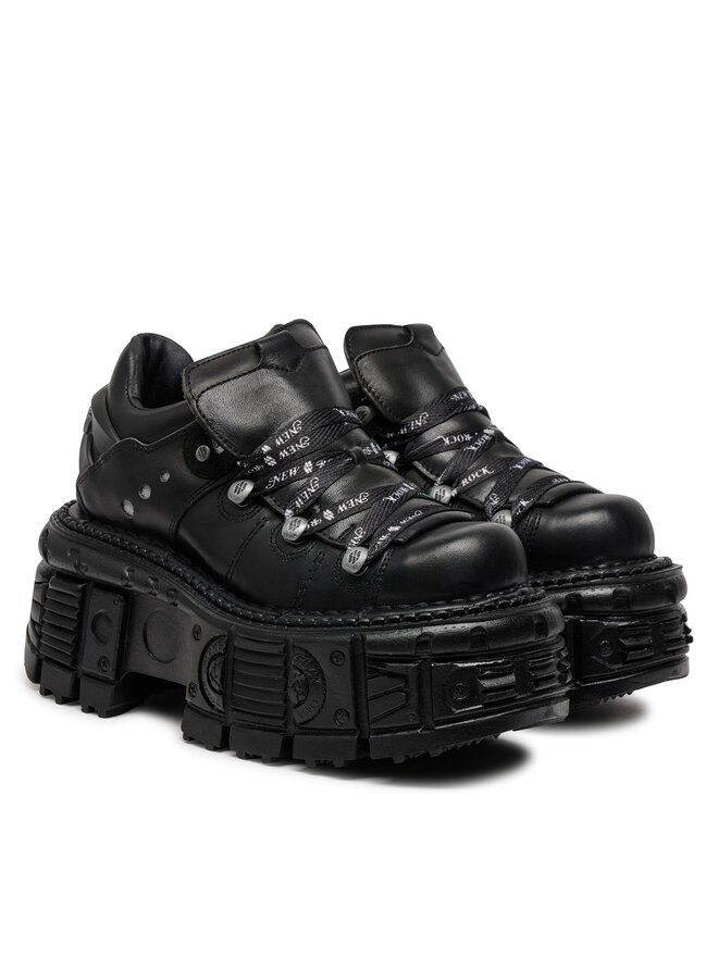 NEW ROCK Сникърси NEW ROCK M-TANK120NSHLACE-S1 Черен