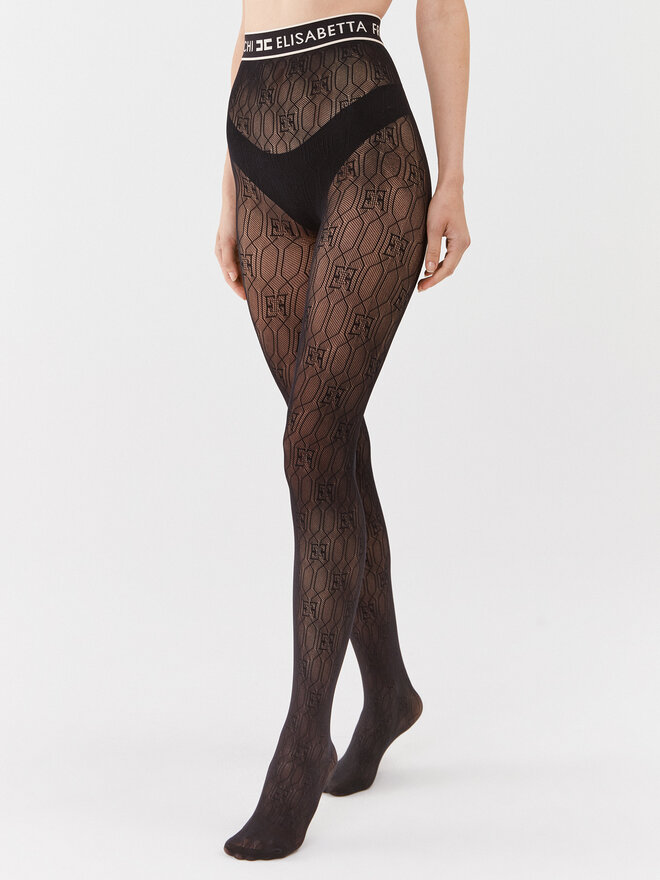 Gg Supreme Calzamaglia Gucci Nera Collant Da Donna Elisabetta