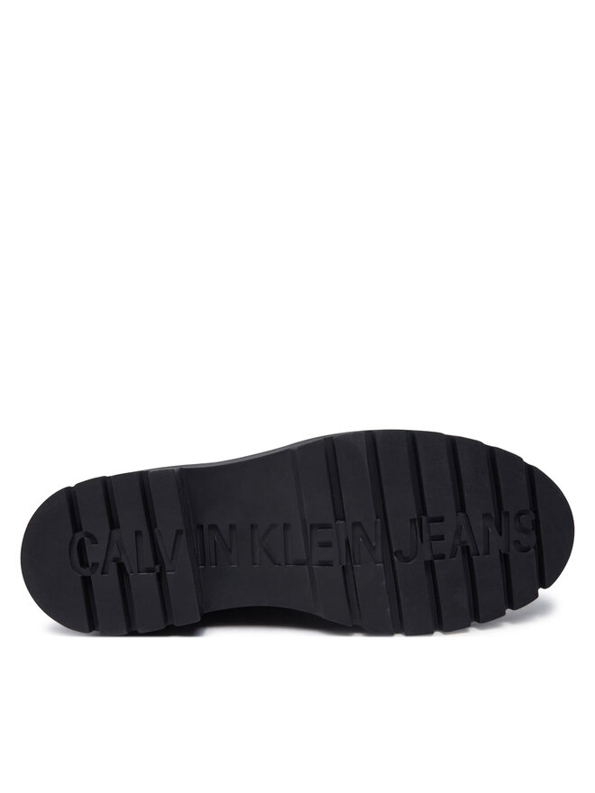 Calvin Klein Jeans Μποτάκια Calvin Klein Jeans Combat Mid Laceup Zip Wn YW0YW01035 Μαύρο