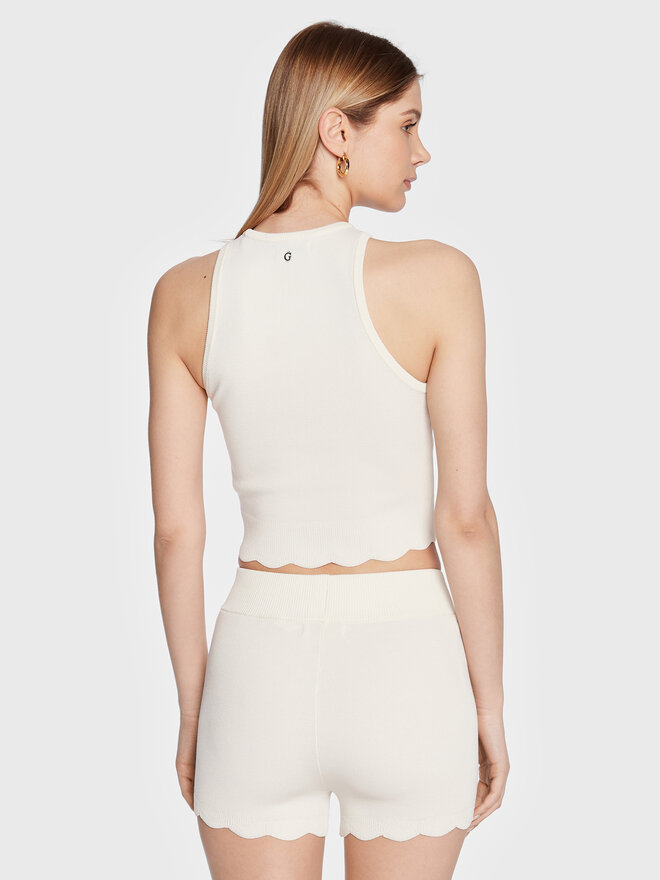 Guess Guess Top Ada W3GZ00 Z2Z80 Écru Regular Fit