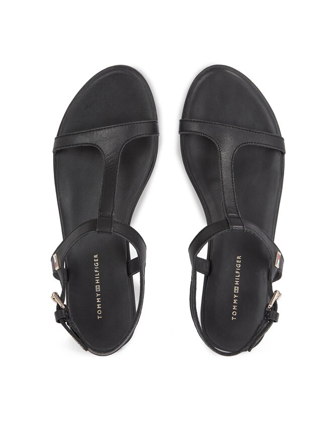 Tommy Hilfiger Sandalen Tommy Hilfiger Th Flat Sandal FW0FW07930 Schwarz