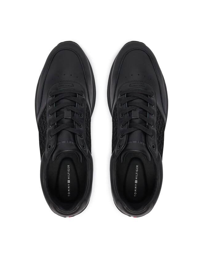 Tommy Hilfiger Sneakers Tommy Hilfiger Elevated Th Mono Mix Runner FM0FM06015 Schwarz