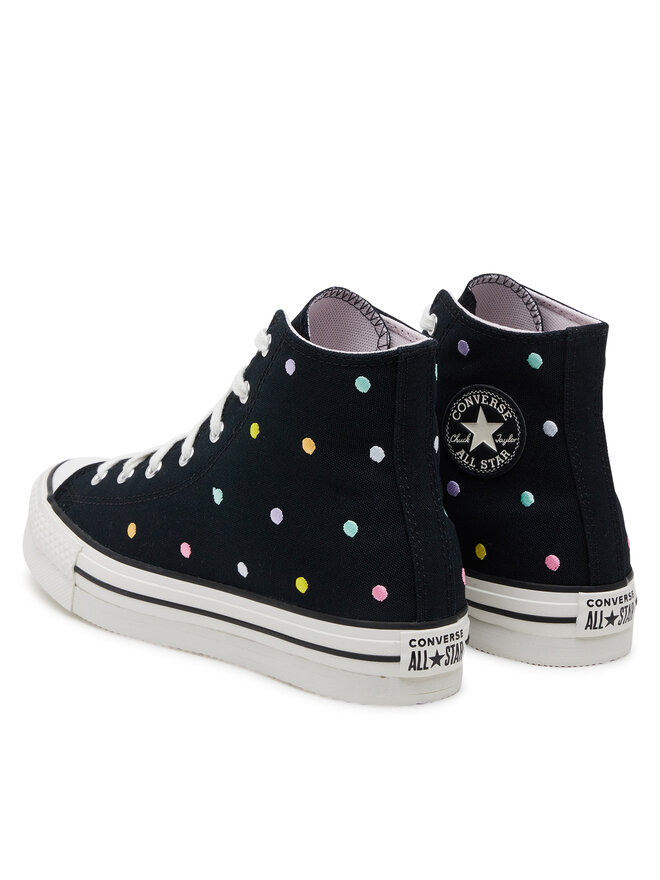 Converse Sneakers Converse Chuck Taylor All Star Lift Polka Dots Platform A12608C Μαύρο