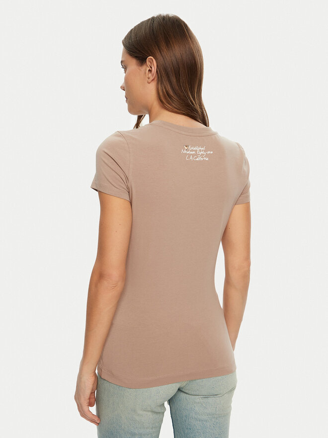 Guess Guess Marškinėliai W5RI22 J1314 Ruda Regular Fit