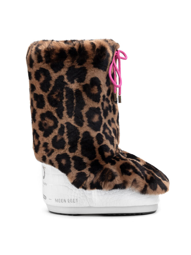 Moon Boot Blană exterior încălțăminte Moon Boot Cover Rex Rabbit 140C0V04001 Maro