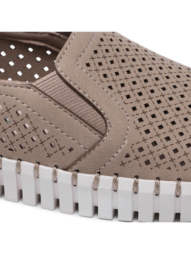 Skechers Poltopánky Skechers A La Mode 23967/TPE Béžová
