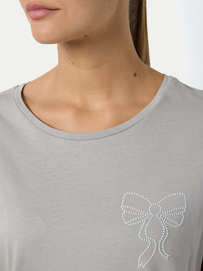 Noisy May Noisy May T-Shirt Nate 27032631 Γκρι Regular Fit