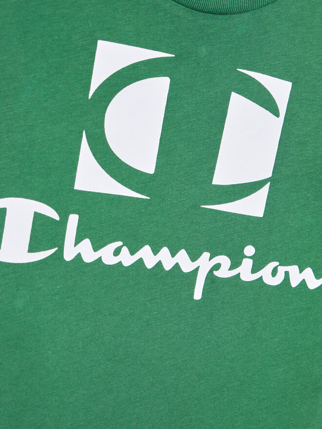 Champion Champion Marškinėliai 306326 Žalia Regular Fit