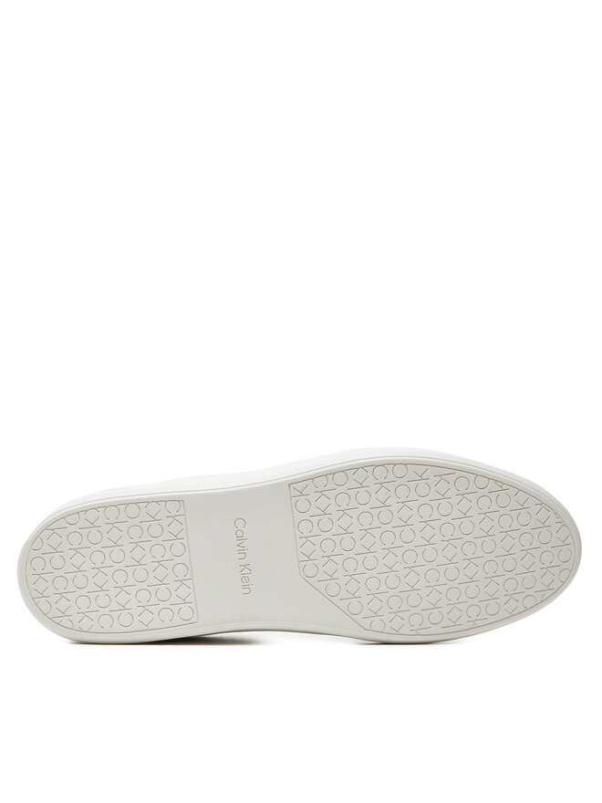 Calvin Klein Sneakers Calvin Klein Low Top Lace Up Lth Mix HM0HM00851 Weiß