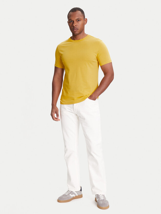 United Colors Of Benetton United Colors Of Benetton Camiseta 3U53J1F15 Amarillo Regular Fit