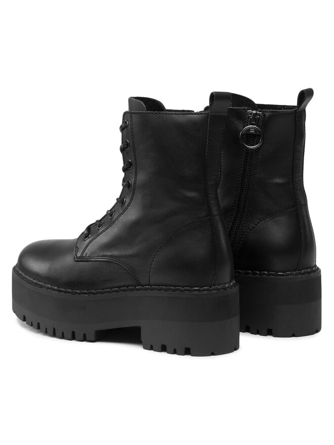 Tommy Jeans Боти Tommy Jeans Tjw Boot Zip Up EN0EN02305 Черен