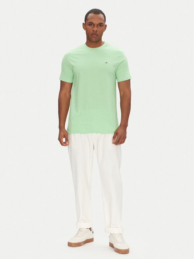 Gant Gant Camiseta Shield 2003184 Verde Regular Fit