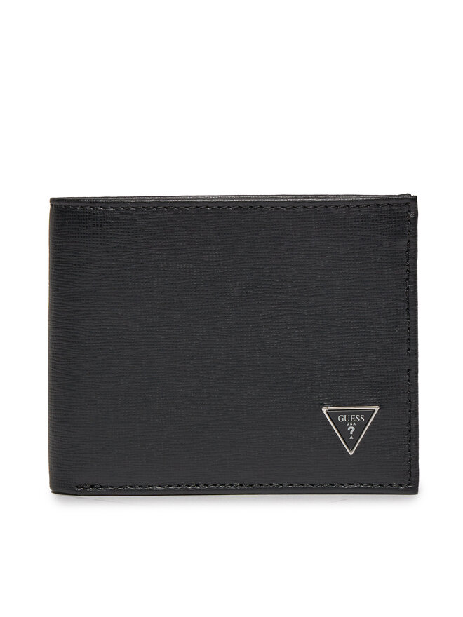 Guess Nagyméretű férfi pénztárca Guess Certosa Saffiano Leather Slg SMCSLE LEA84 Fekete