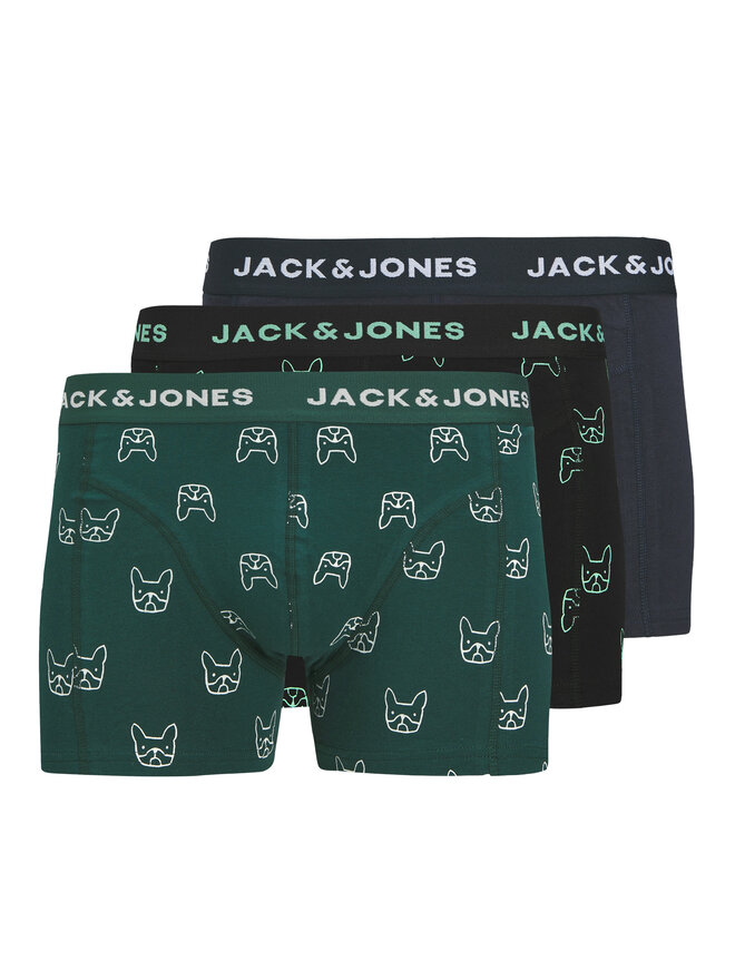 Jack&Jones Jack&Jones Набір з 3 пар боксерів Denim Dog 12275817 Кольоровий