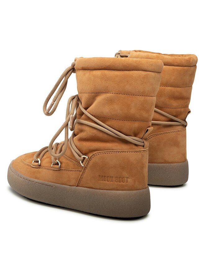 Moon Boot Śniegowce Moon Boot Ltrack Suede 24500100001 Brązowy
