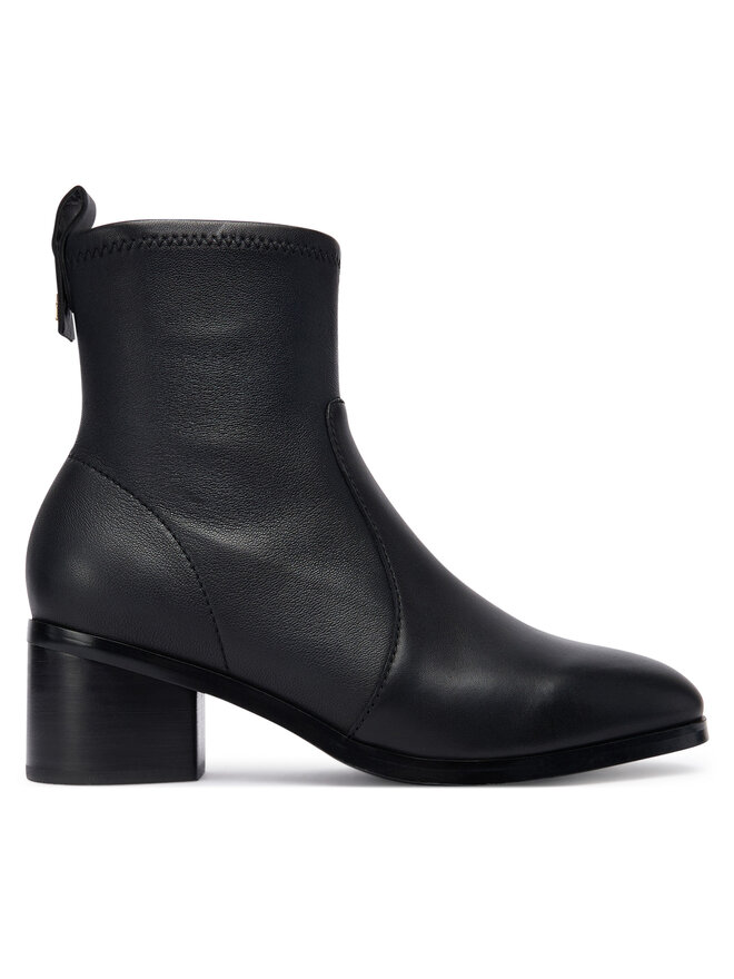 Tommy Hilfiger Čizme Tommy Hilfiger Th Stretch Leather Bootie FW0FW08860 Crna