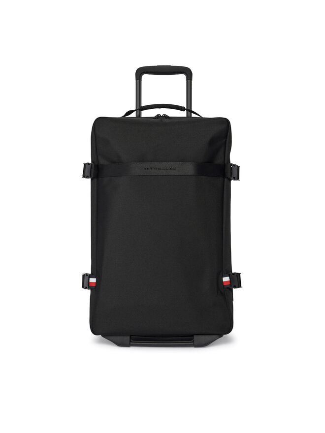 Tommy Hilfiger Walizka kabinowa Tommy Hilfiger Th Nylon Travel Soft AM0AM13474 Czarny