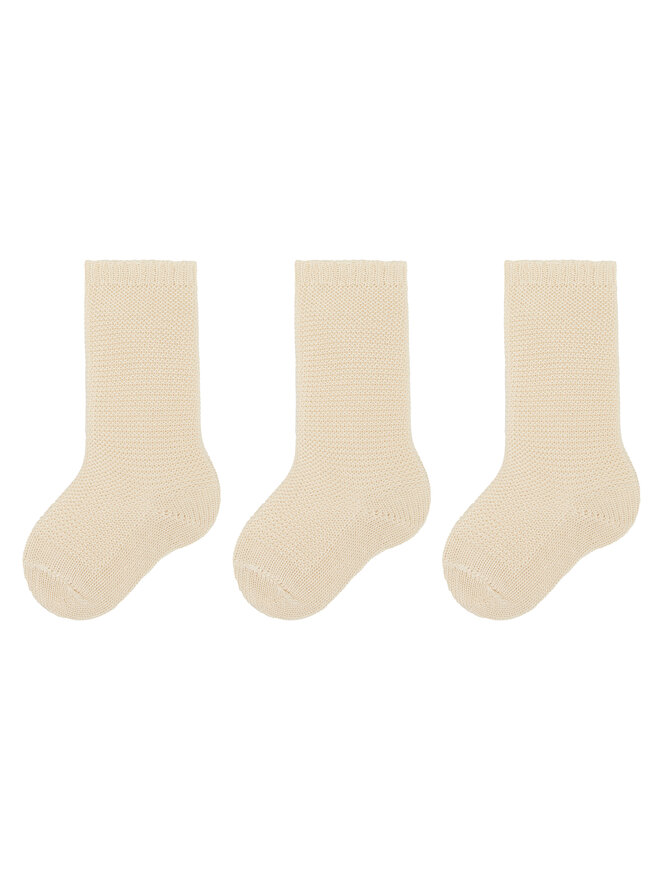 Condor 3er-Set hohe Kindersocken Condor 2.008/2 Beige