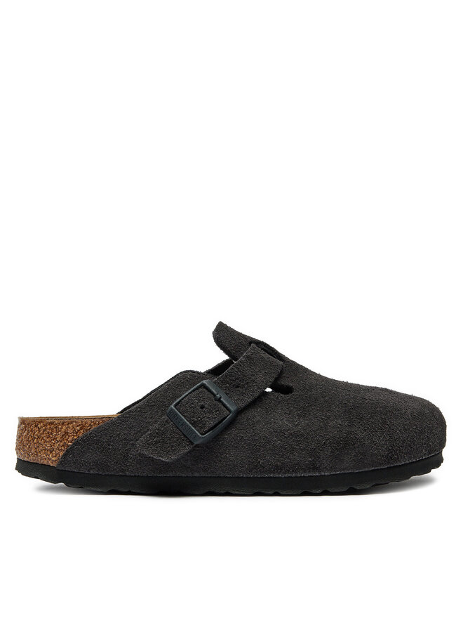Birkenstock Klapki Birkenstock Boston zamsz 1028552 Szary