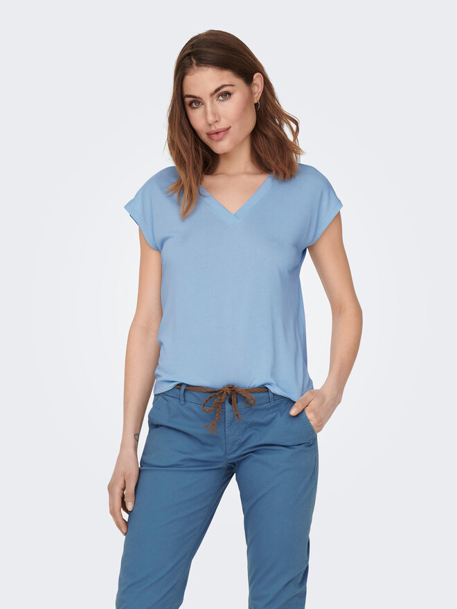 ONLY ONLY T-Shirt Free 15287041 Γαλάζιο Regular Fit