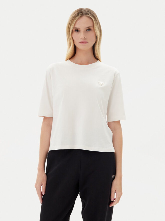 Guess Guess Marškinėliai V4BI21 I3Z14 Écru Relaxed Fit
