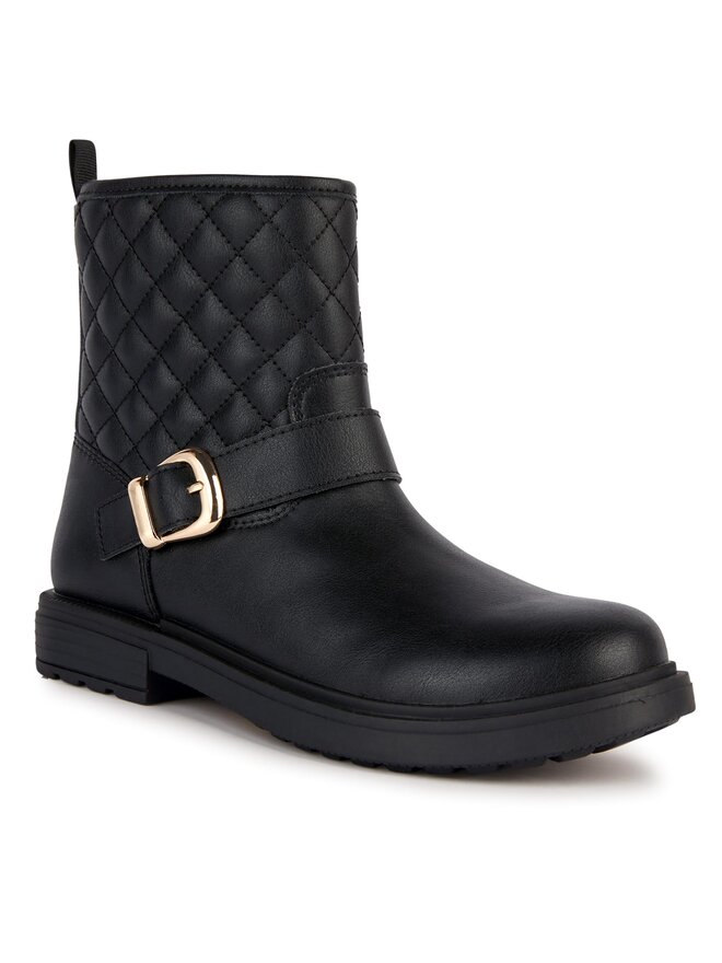 Geox Polokozačky Geox Jr Eclair J369QI 000BC C9999 S Černá