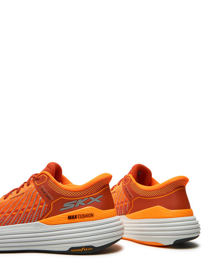 Skechers Buty do biegania Skechers Max Cushioning Suspension 220936/ORG Pomarańczowy